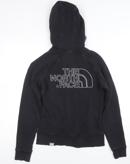 The North Face Women's Black Full Zip Hoodie Size S 100% Cotton