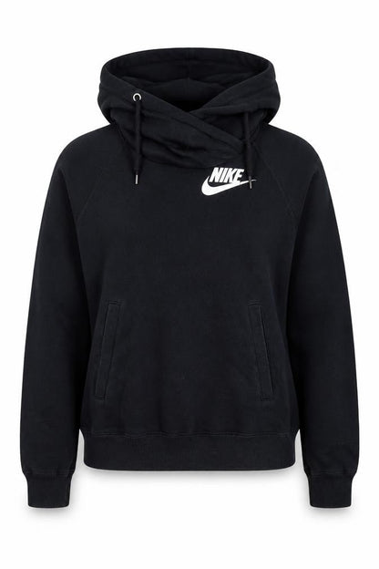 Nike Womens Black Small Pullover Hoodie Sweatshirt Cotton Blend