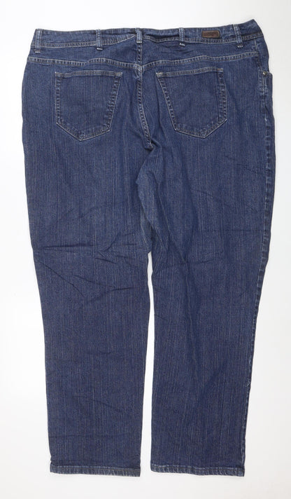 Lee Riders Men's Blue Denim Straight Jeans 40W Medium Fit Classic Style