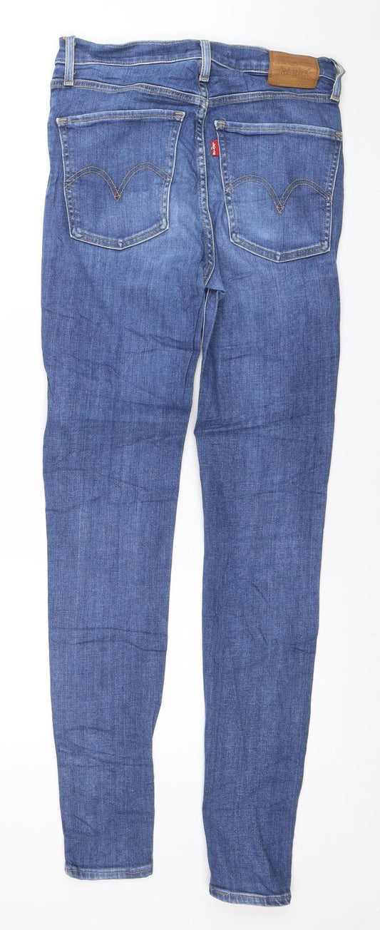 Levi's Men's Blue Mile High Super Skinny Jeans Size 28 High Rise Stretch Denim