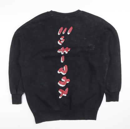 Disney C&A Women Black XS Pullover Sweatshirt Mickey Mouse Graphic