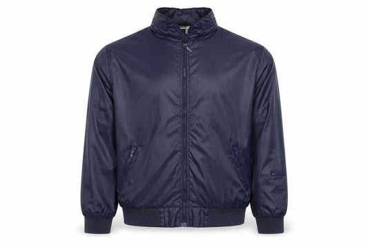 Front view of Izod Club Men’s Blue XL Bomber Security Jacket Zip Pockets Nylon