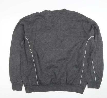 Umbro Mens Grey XL Crew Neck Pullover Sweatshirt