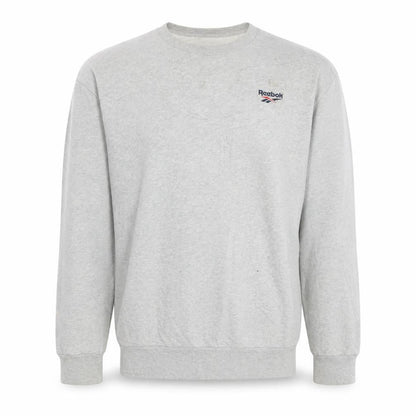 Reebok Men's Grey Crew Neck Pullover Sweatshirt Size L