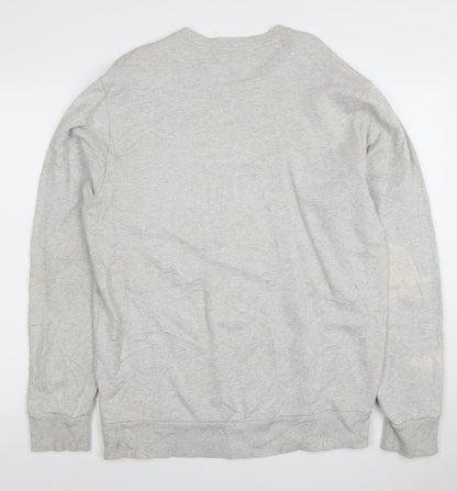 Reebok Men's Grey Crew Neck Pullover Sweatshirt Size L