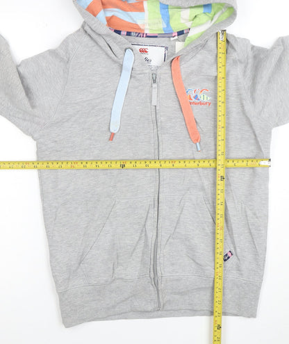 Canterbury Women's Grey Full Zip Hoodie Size 12 Uglies Collection