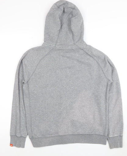 Nike Women Grey Full Zip Hoodie XL Cotton Blend Lined Sportswear