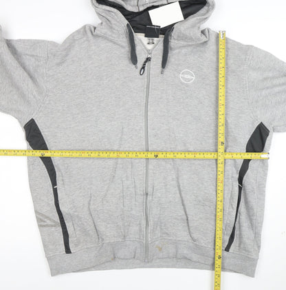 Umbro Men's Grey XL Full Zip Hoodie Sports Fleece Sweatshirt