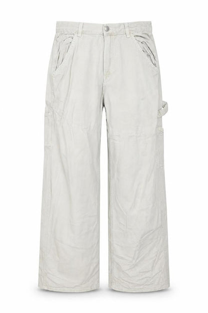 Garage Womens Beige Cargo Trousers Size 6 Cotton Straight Leg