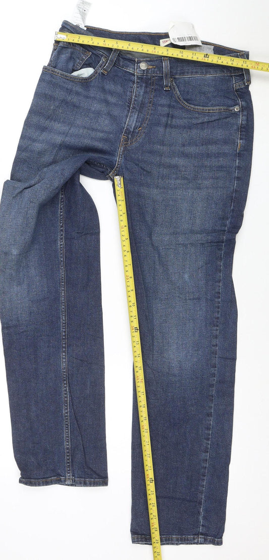 Levi Strauss Men's Blue Straight Fit Denim Jeans W32 L30