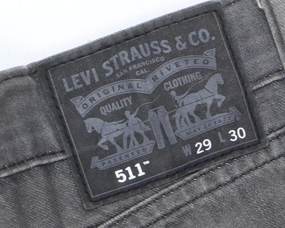 Levi Strauss & Co. Men’s Grey 511 Slim Stretch Jeans W29 L30