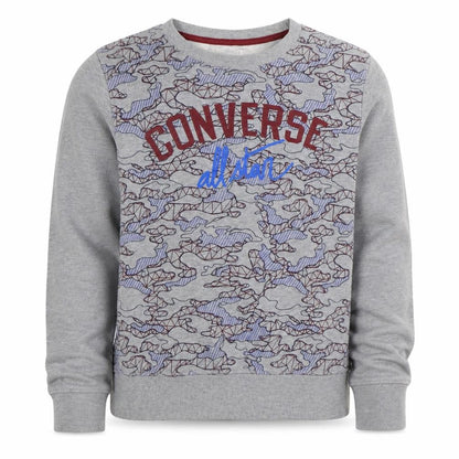 Converse Boys Grey Graphic Pullover Sweatshirt 12-13 Years All Star Logo