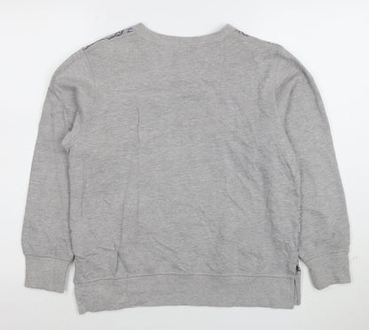 Converse Boys Grey Graphic Pullover Sweatshirt 12-13 Years All Star Logo