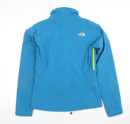 The North Face Women's Blue Softshell Jacket S Water Resistant Outdoor