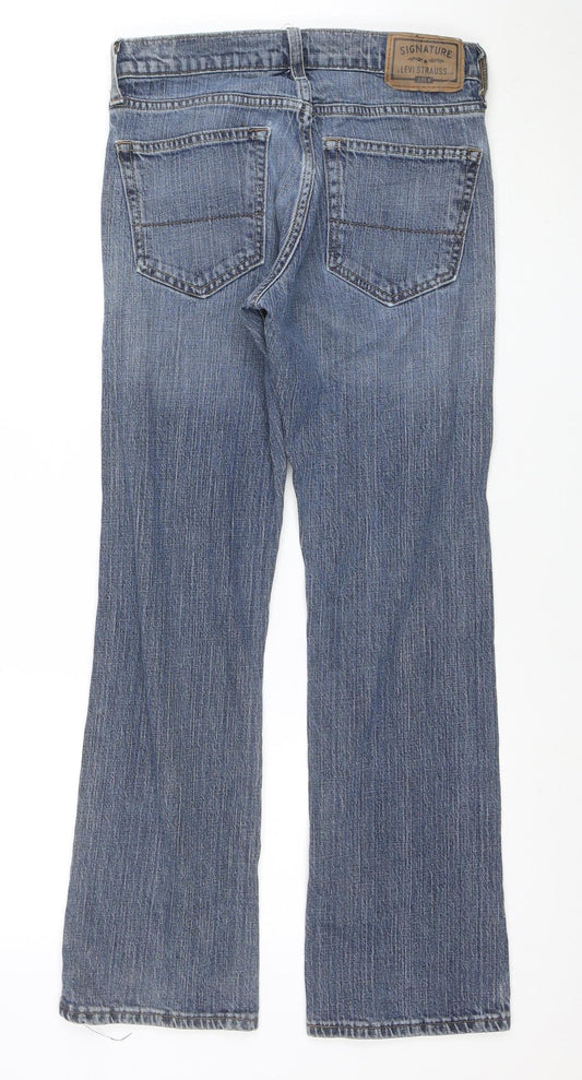 Levi Strauss Men's Blue Straight Jeans W31 L29 Regular Fit Denim