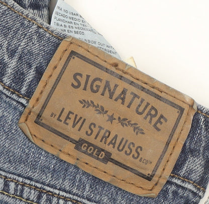 Levi Strauss Men's Blue Straight Jeans W31 L29 Regular Fit Denim
