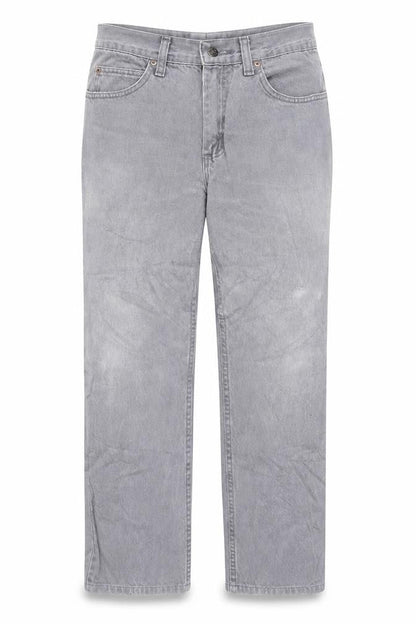 Lee Mens Grey Regular Fit Jeans Size 32x30 Straight Denim