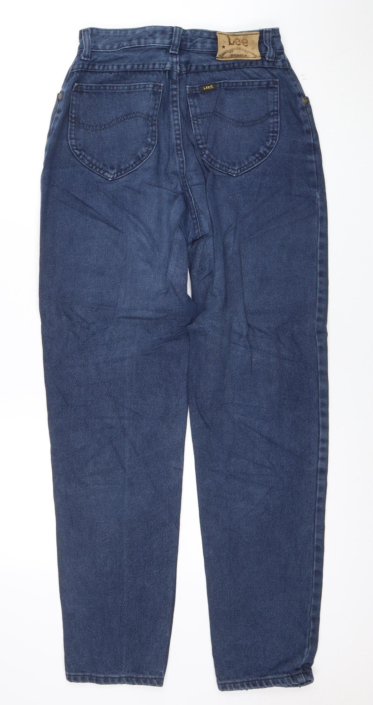 Lee Women Blue High Waist Straight Leg Vintage Denim Jeans Size 30