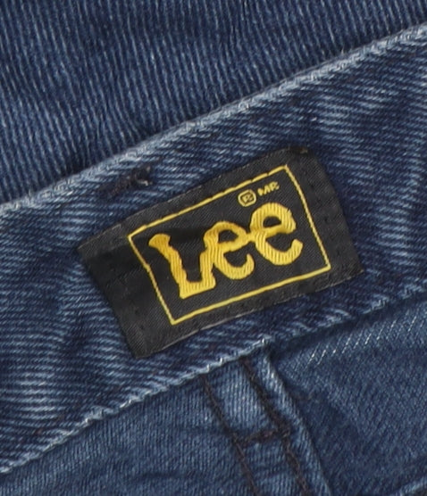 Lee Women Blue High Waist Straight Leg Vintage Denim Jeans Size 30