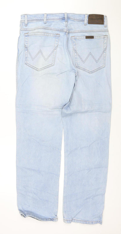 Wrangler Men's Blue Regular Fit Straight Leg Jeans W32 L30