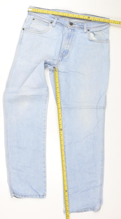 Wrangler Men's Blue Regular Fit Straight Leg Jeans W32 L30