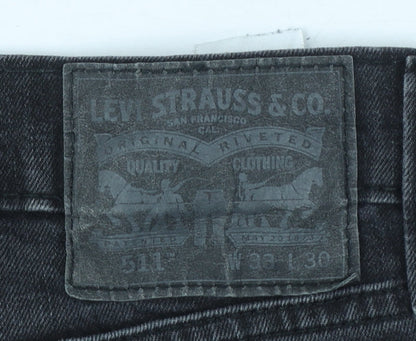 Levi's 511 Men's Black Slim Fit Straight Leg Jeans W33 L30