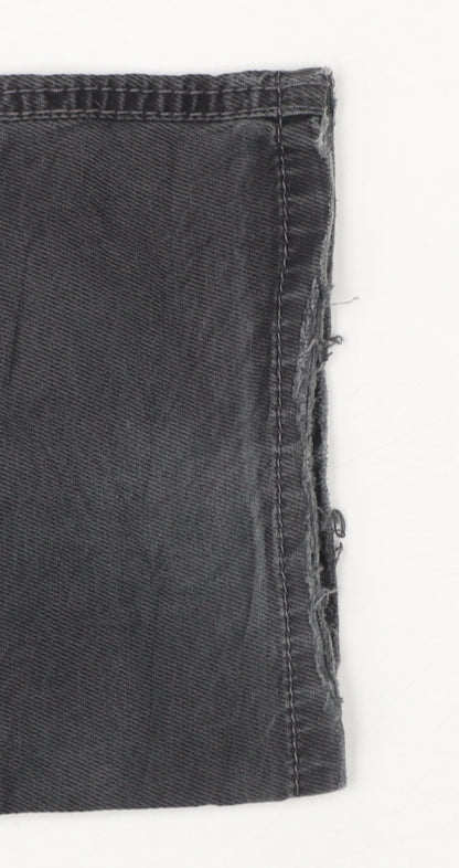 Wrangler Mens Black Texas Stretch Straight Jeans W35 L34 Cotton Denim