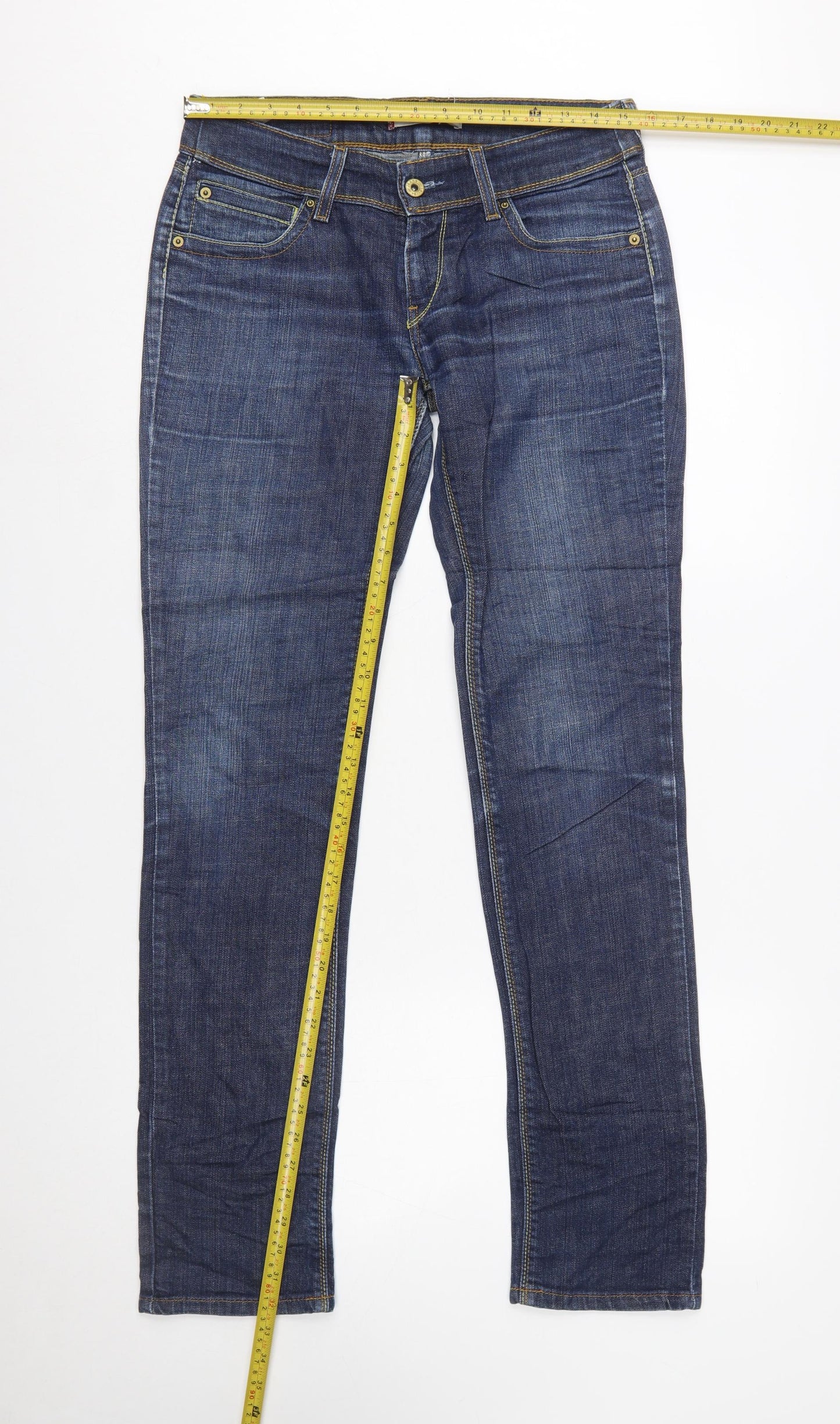 Levi’s Women’s Blue 571 Slim Fit Straight Denim Jeans Size 14