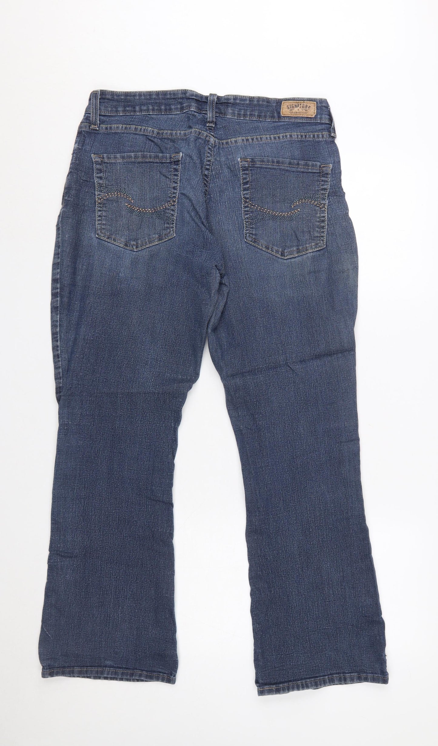 Levi Strauss Women’s Blue Bootcut Stretch Denim Jeans Size 14