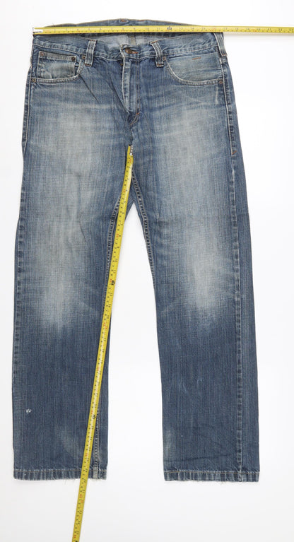 Levi's Women's Blue 514 Slim Straight Denim Jeans Size 16