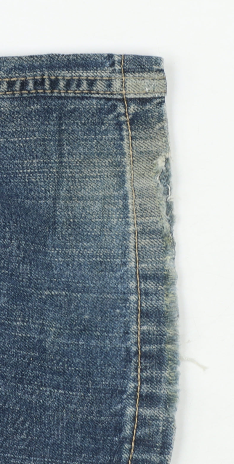 Levi's Women's Blue 514 Slim Straight Denim Jeans Size 16