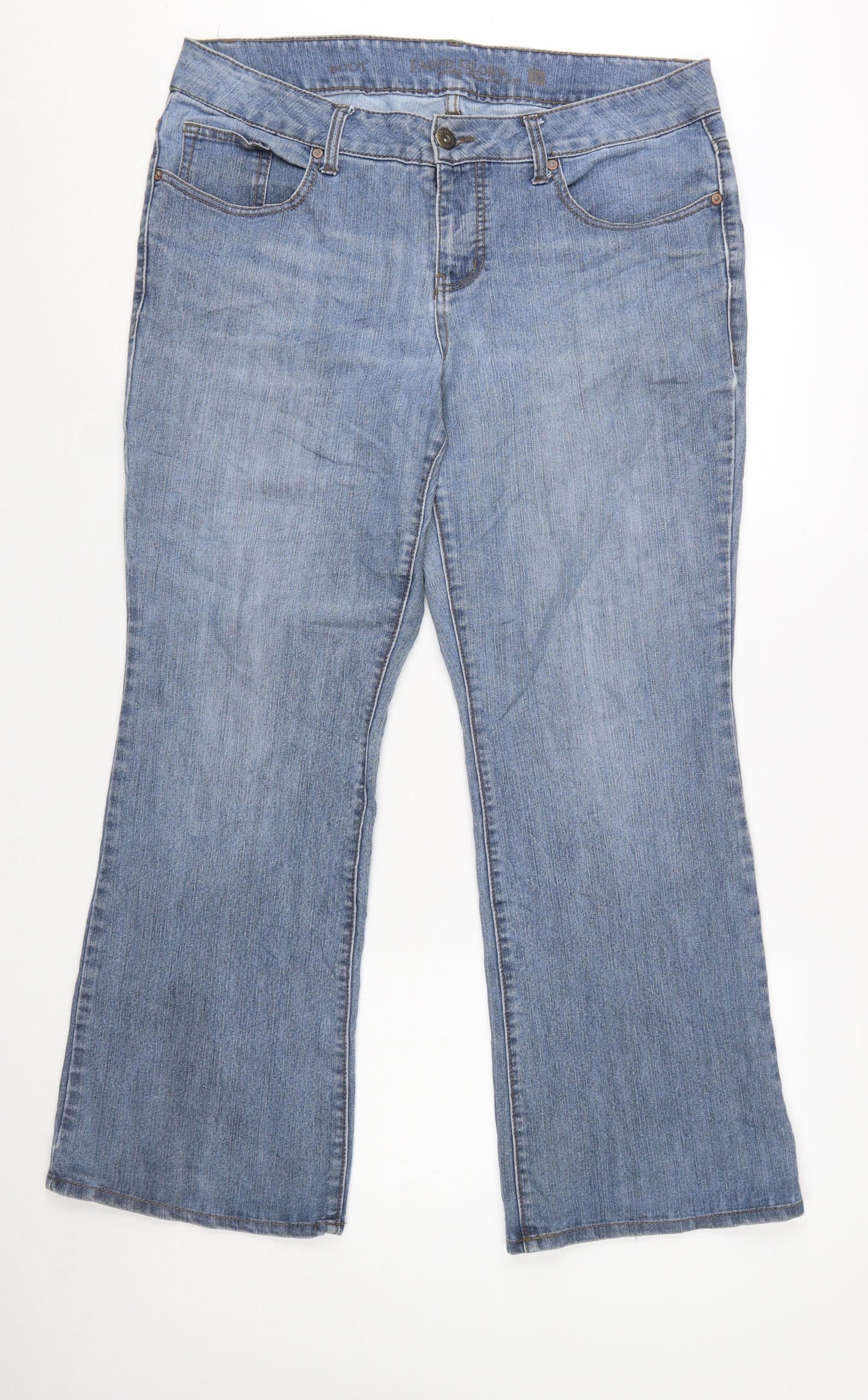 Faded Glory Women’s Blue Bootcut Denim Jeans Size 14P