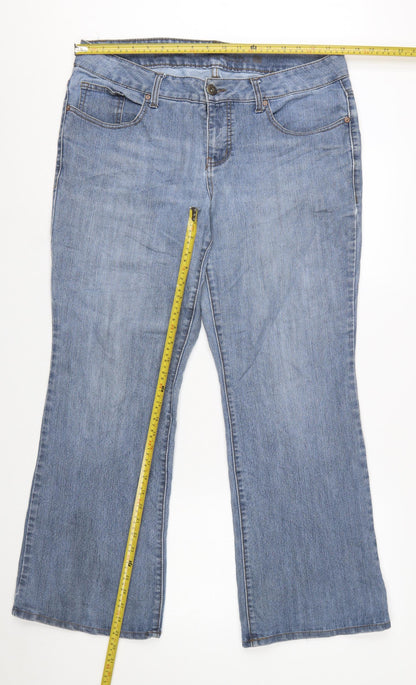 Faded Glory Women’s Blue Bootcut Denim Jeans Size 14P