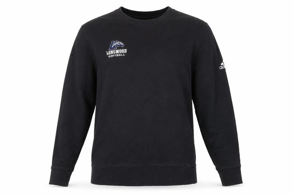 Adidas Men’s Black Longwood Softball Crew Neck Sweatshirt M