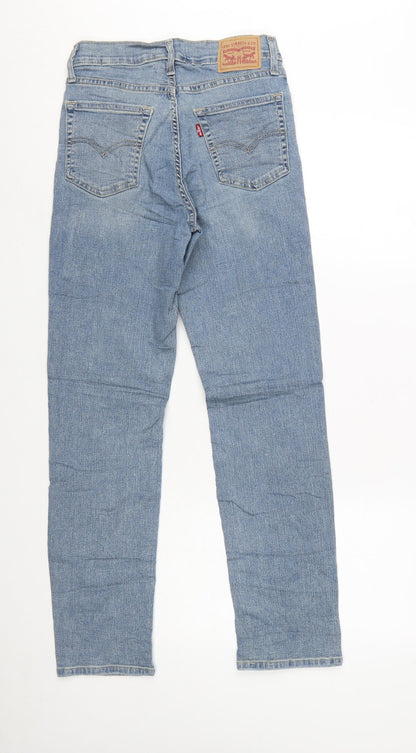 Levi Strauss & Co. Womens 724 High Rise Blue Straight Jeans Size 27