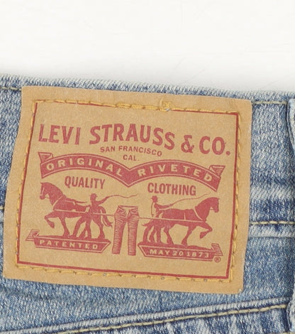 Levi Strauss & Co. Womens 724 High Rise Blue Straight Jeans Size 27