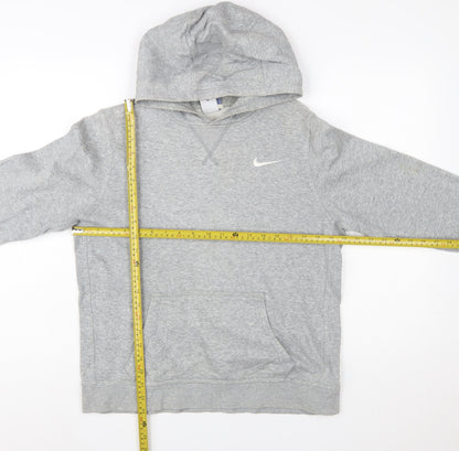 Nike Boys Grey Pullover Hoodie XL 13-15 Years Cotton Blend Casual