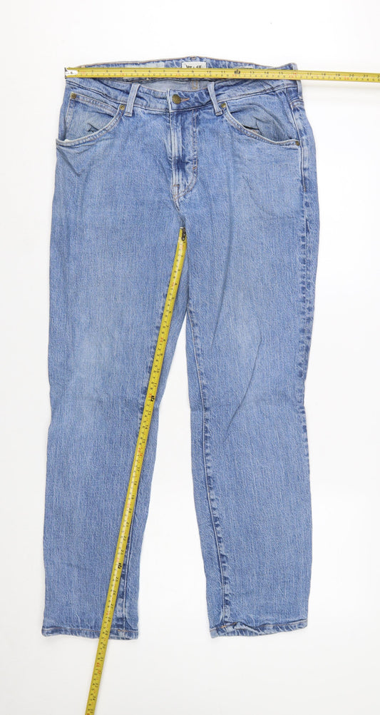 Lee x H&M Men's Blue Straight Denim Jeans 32/32 Regular Fit