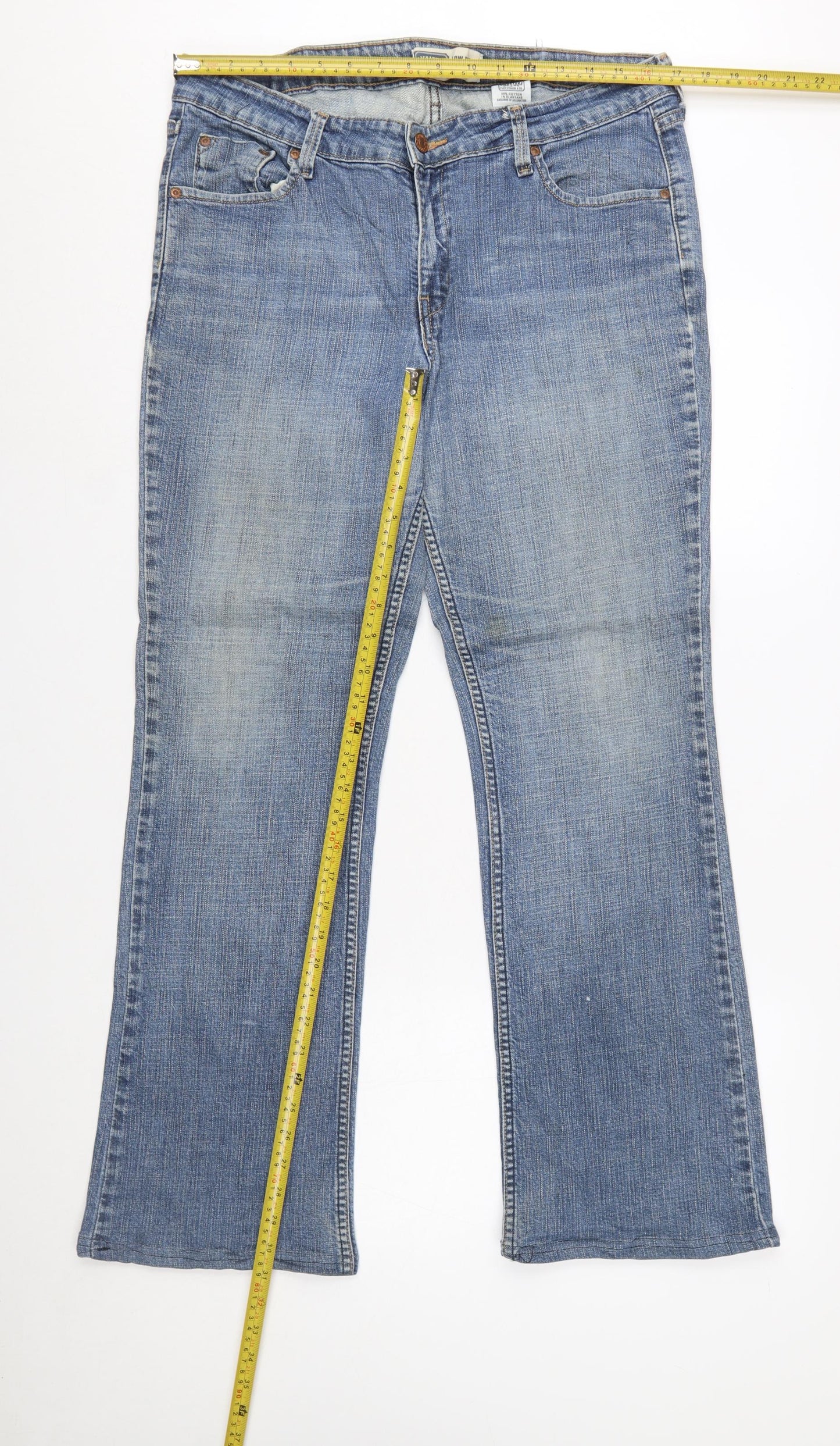 Levi Strauss Women Blue Bootcut Low Rise Jeans Size 14