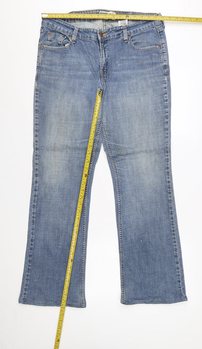 Levi Strauss Women Blue Bootcut Low Rise Jeans Size 14