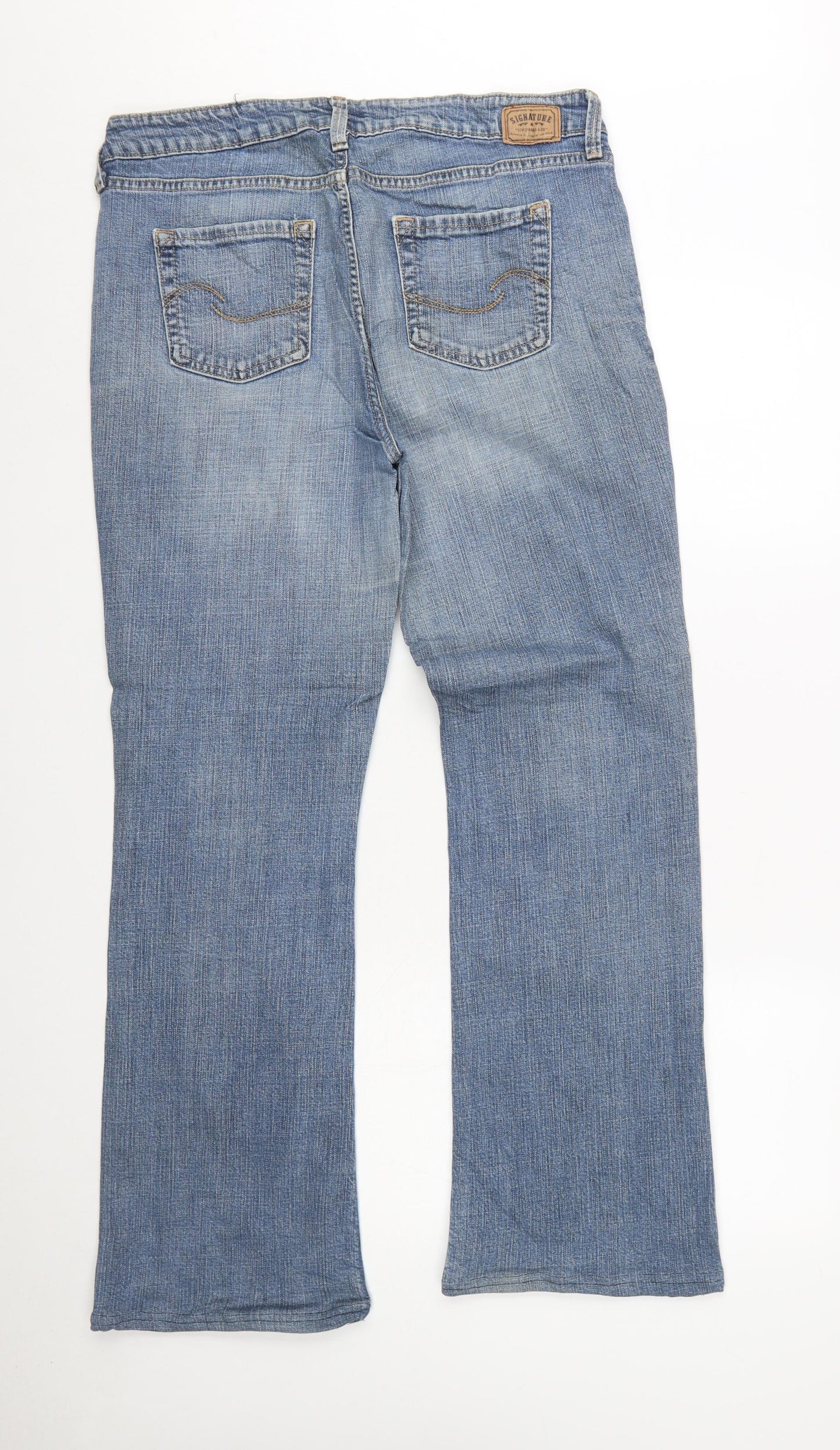 Levi Strauss Women Blue Bootcut Low Rise Jeans Size 14