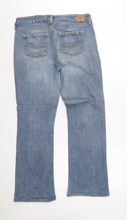 Levi Strauss Women Blue Bootcut Low Rise Jeans Size 14