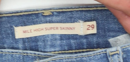 Levi's Women Blue 29 High Rise Mile High Super Skinny Jeans