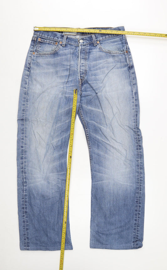 Levi's 508 Men's Blue Straight Leg Jeans 33W 32L Denim