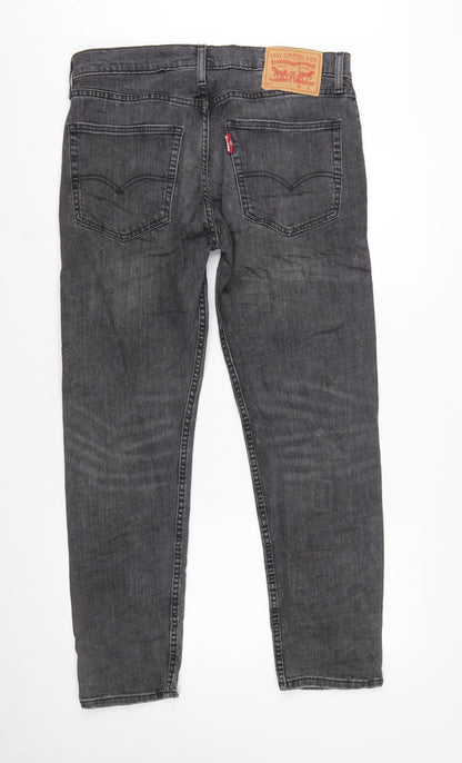 Levi's Men's Grey 302 Straight Fit Denim Jeans W33 L30