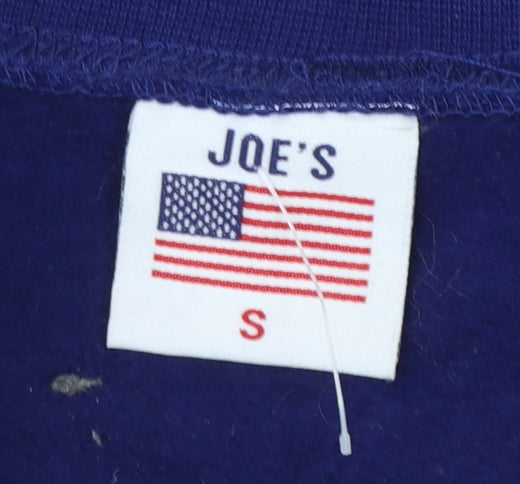 Joe's USA Flag Sweatshirt Womens Small Red White Blue Cotton Blend Pullover