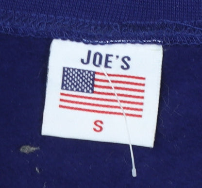 Joe's USA Flag Sweatshirt Womens Small Red White Blue Cotton Blend Pullover
