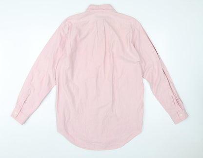 Ralph Lauren Men’s Pink Cotton Button-Down Long Sleeve Classic Shirt Size 15