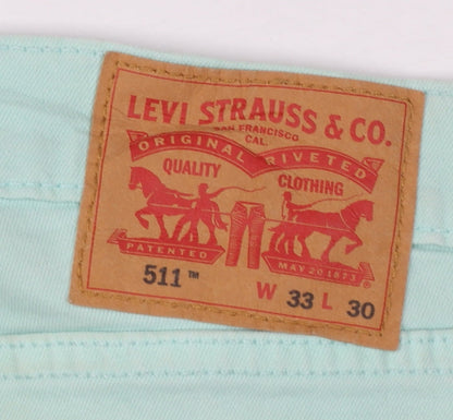 Levi's 511 Men's Green Slim Fit Jeans W33 L30