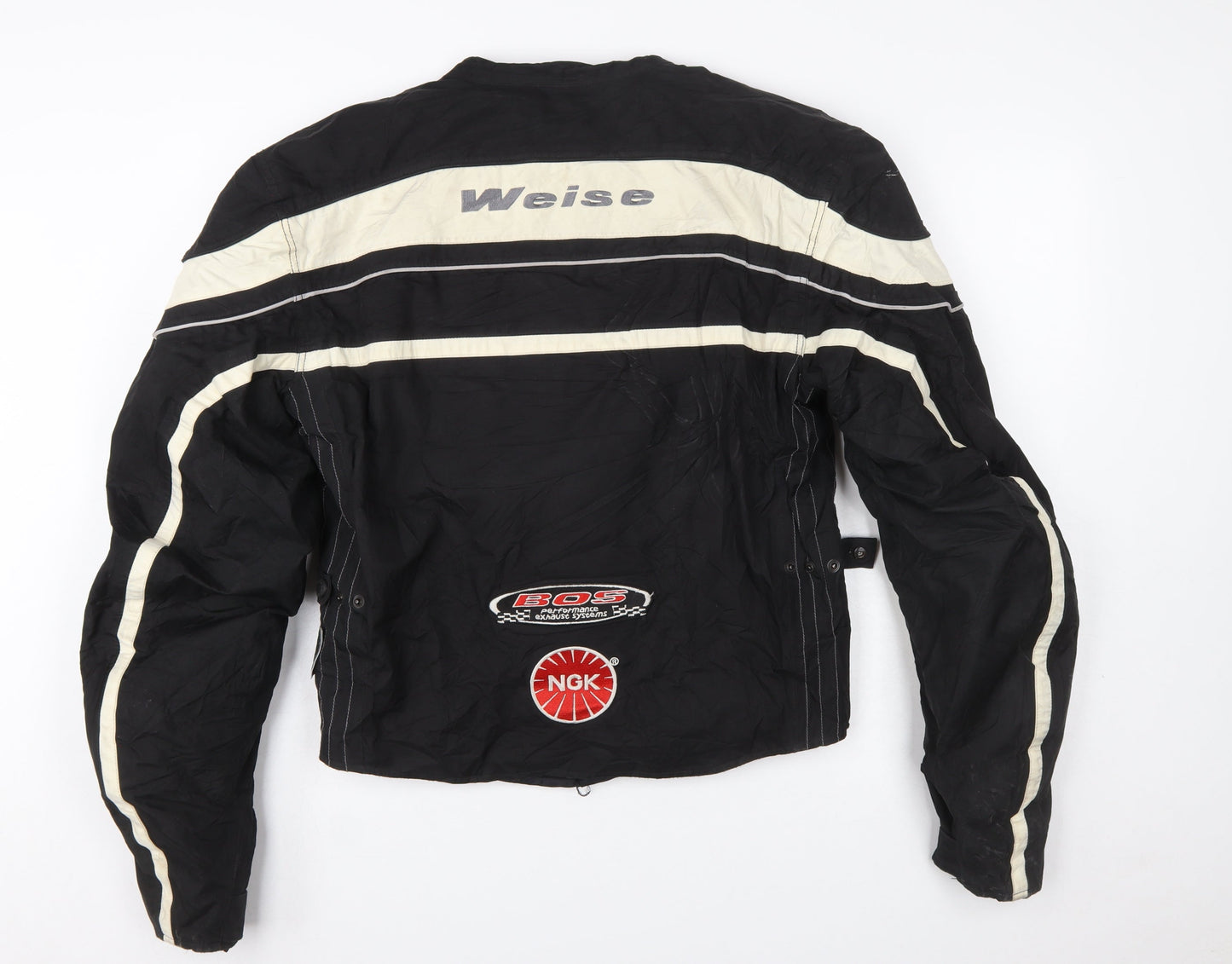 Weise Mens Black Motorcycle Jacket M Reflective Biker Riding